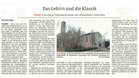 Event review published in the "Erlanger Nachrichten" on September 27, 2024.