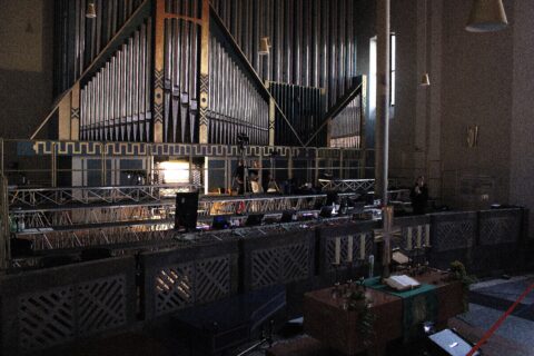 The organ, just before the event. (Image: Ella Steinmann)